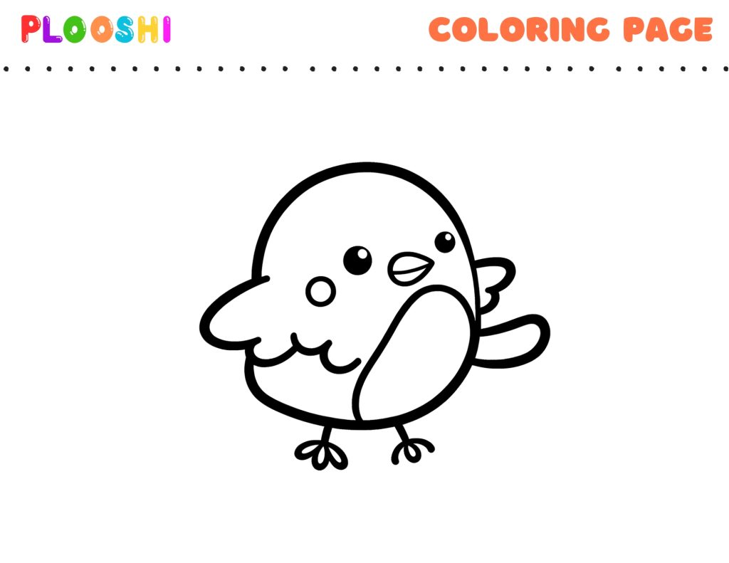Free Bird Coloring Page