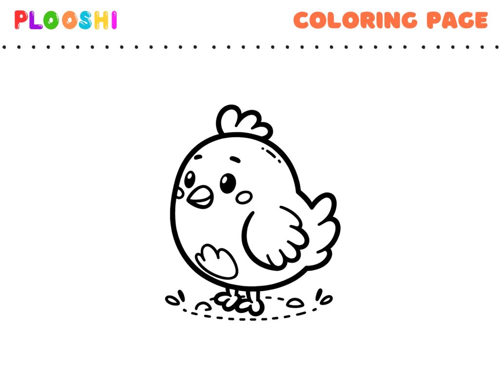 Free Chicken Coloring Page
