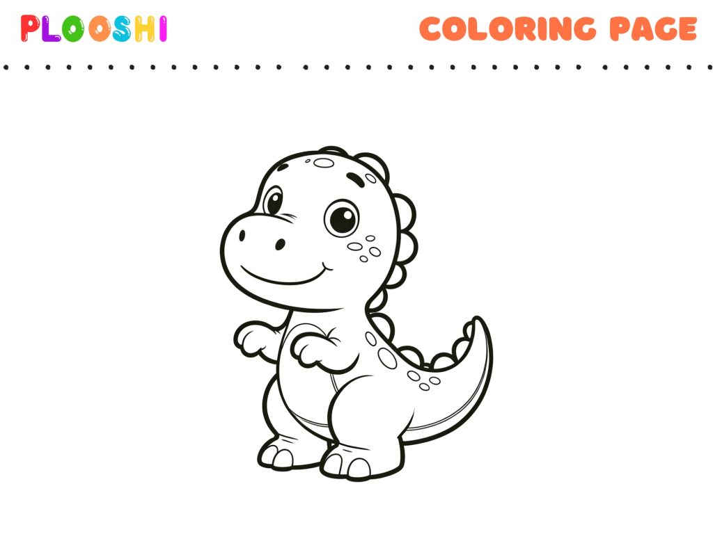 Free Dinosaur Coloring Page