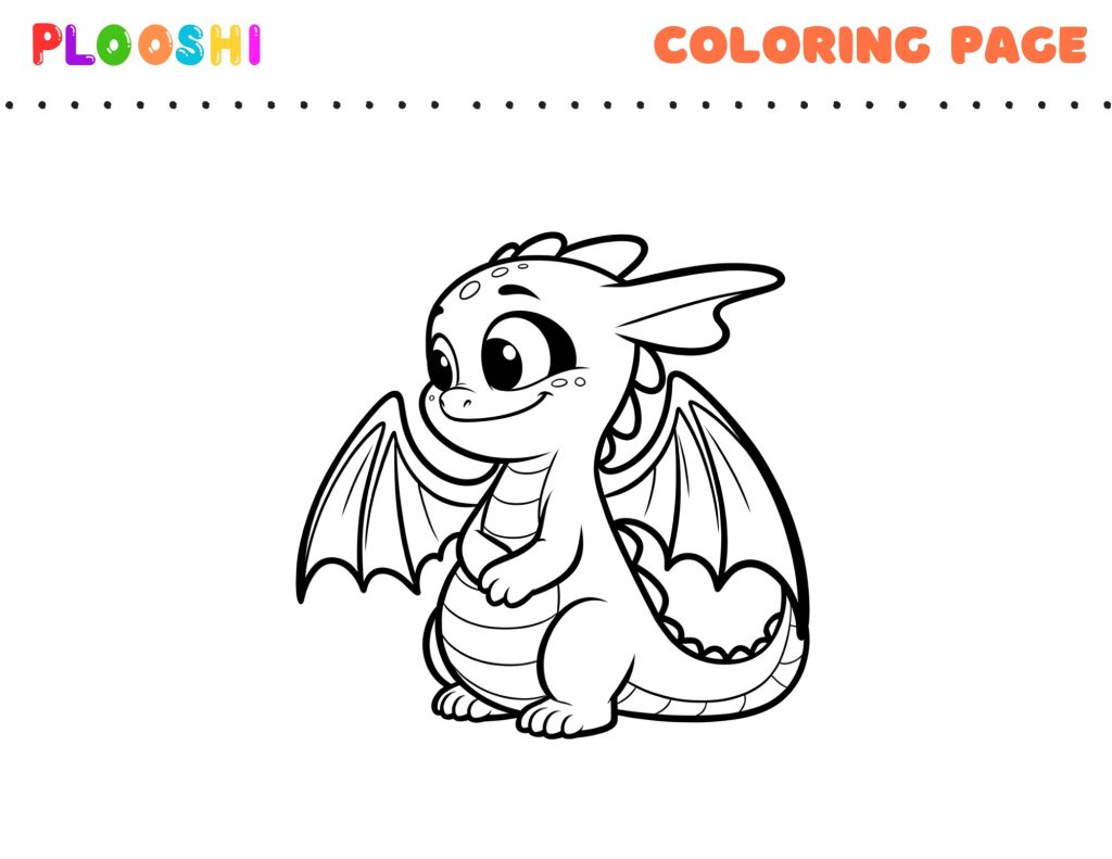 Free Dragon Coloring Page