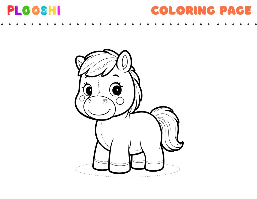 Free Horse Coloring Page