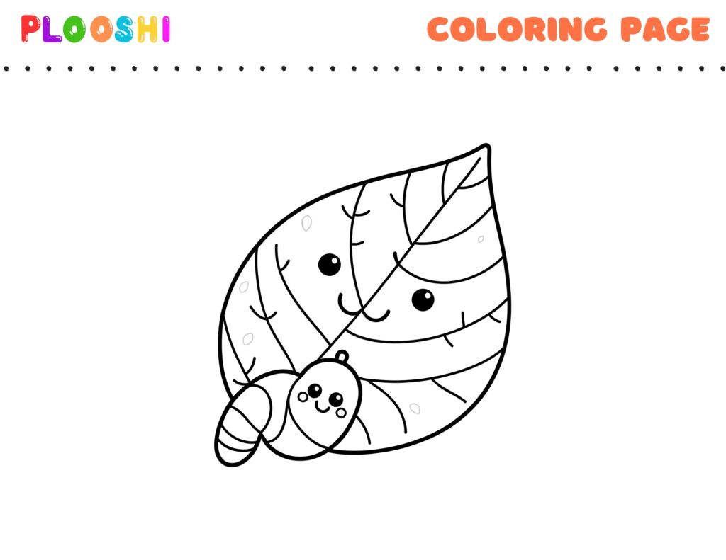 Free Leaf Coloring Page