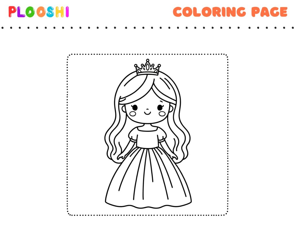 Free Princess Coloring Page Printable