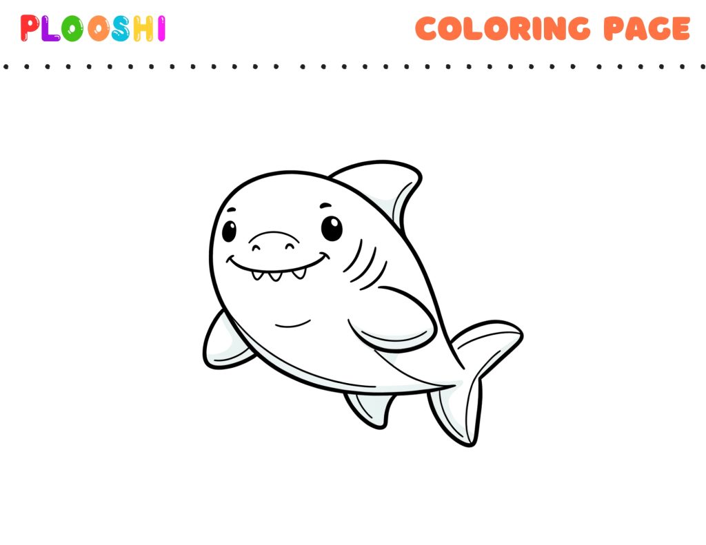 Free Shark Coloring Page