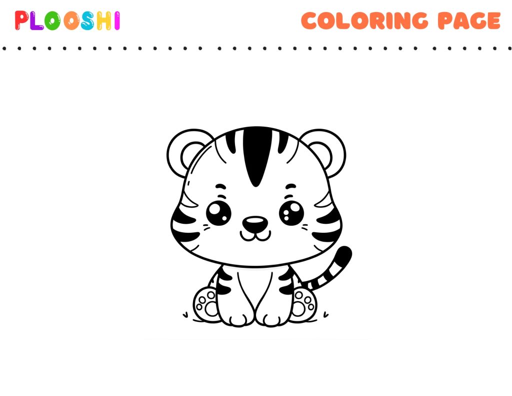 Free Tiger Coloring Page